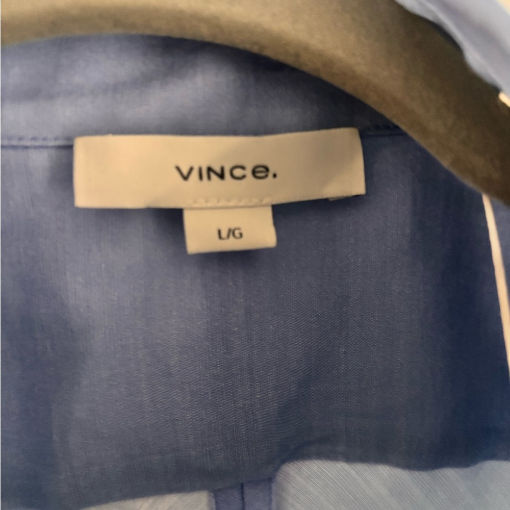 BNWT - Vince ombré blue summer shirt dress. Size L - Picture 4 of 11